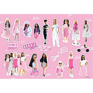 Μπλοκ Ζωγραφικής με Αυτοκόλλητα και Στένσιλ 40φ 23x23 Barbie  (000570344)