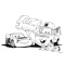 Μπλοκ Ζωγραφικής με Αυτοκόλλητα και Στένσιλ 40φ 23x23 Cars  (000563545)