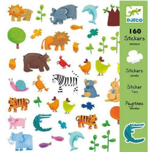 Djeco Σετ 160 Αυτοκολλητα Stickers Ζωακια  (08841)