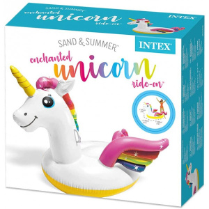 INTEX Παιδικο Φουσκωτο Στρωμα Θαλασσης Unicorn Ride-On  (57561NP)