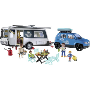 Playmobil Oικογενειακές Διακοπές Με Ρυμουλκόμενο Τροχόσπιτο  (71423)