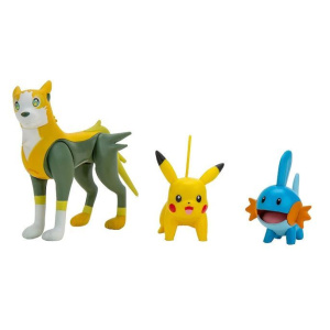 Pokemon Φιγούρες W12 Σετ 3 Τεμάχια Mudkip, Pikachu και Boltund  (JW095155-F-1)