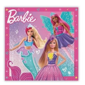 Party Χαρτοπετσέτες Decorata Barbie Fantasy 33x33εκ  (94568)