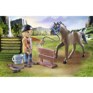 Playmobil Ο Πεταλωτής Ben Με Το Άλογο Achiles  (71357)