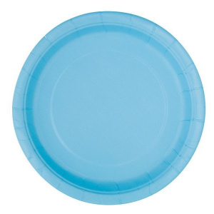 Party Πιάτα Μεσαία Γαλάζιο 18εκ 8 τμχ  (U30896)
