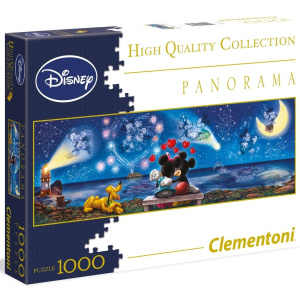Παζλ Clementoni High Quality Collection Panorama Mickey And Minnie 1000 Κομματιων  (1220-39449)