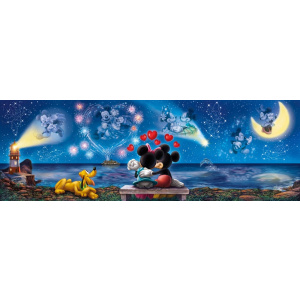 Παζλ Clementoni High Quality Collection Panorama Mickey And Minnie 1000 Κομματιων  (1220-39449)