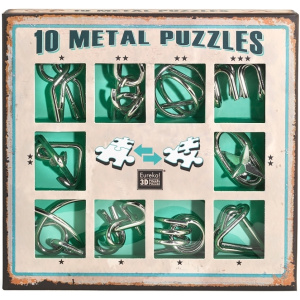 Παζλ Γριφος 10 Metal Puzzles Green Set  (10-G)