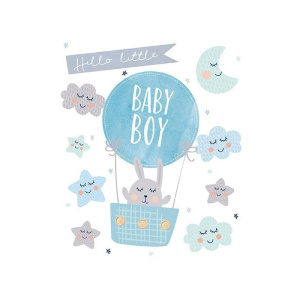 Ευχετήρια Κάρτα Γέννησης AVOCADO Baby Boy  (PRP032)