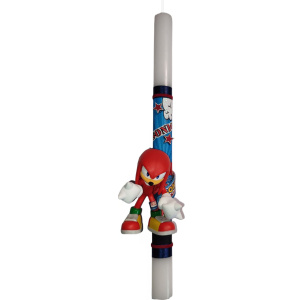 Λαμπάδα Sonic Με Μινιατούρα Knucles  (23-726)