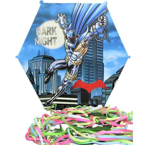 Χαρταετός Σούπερ 85εκ. Πλαστικός Με Χάρτινη Χρωματιστή Ουρά Dark Knight  (85-18)