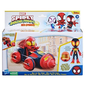 Spidey Αnd His Amazing Friends Web-Spinners Miles with Drill Spinner  (F7253)