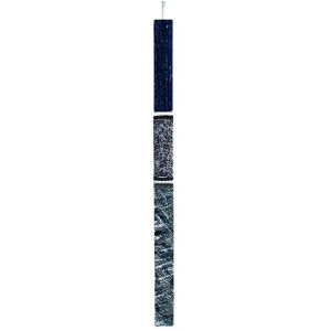 Λαμπάδα Τετράγωνη Σκαλιστή Μπλε Σκούρο  (24-3917)