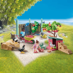 Playmobil Κήπος Εξοχικού Σπιτιού με Κοτέτσι  (71510)
