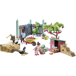 Playmobil Κήπος Εξοχικού Σπιτιού με Κοτέτσι  (71510)