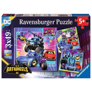 Ravensburger Puzzle 3x49 Batwheels  (12001056)