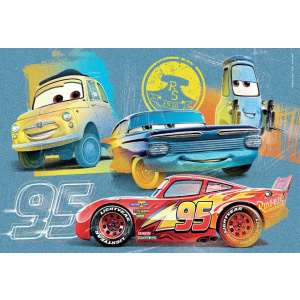 Clementoni Παιδικό Παζλ Super Color Cars 2x20 τμχ  (1200-24808)