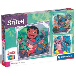 Clementoni Παζλ Super Color Stitch 3x48 τμχ  (1200-25321)