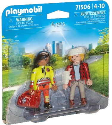 Playmobil Duo Pack Διασώστης Και Τραυματίας  (71506)