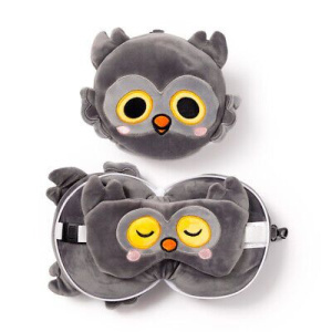 Puckator Relaxeazzz Plush Μαξιλάρι Ταξιδιού-Μάσκα Ματιών Owl  (CUSH317)