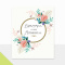 Ευχετήρια Κάρτα Αρραβώνων Petite Laura Λουλούδια Κύκλος  (PE227)