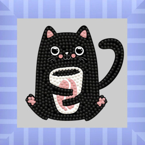 Diamond Quick Dotz Coffee Bean Kitten  (DTZ5003)