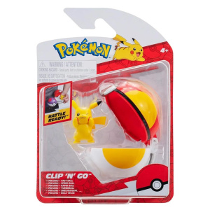 Pokemon Poke Ball Clip N' Go Με Φιγούρα Pikachu  (JW095057-W16-5)