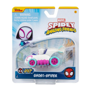 Spidey Όχημα Μεταλλικό Με Φιγούρα 7.5 εκ W1- Ghost Spider  (JWS00193-W01-2)