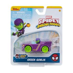 Spidey Όχημα Μεταλλικό Με Φιγούρα 7.5 εκ W1- Green Goblin  (JWS00193-W01-4)