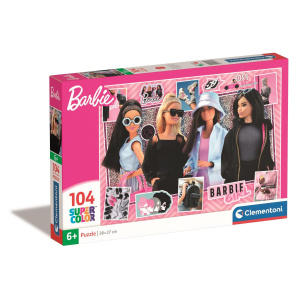 Clementoni Παζλ 104 Super Color Barbie Girl Boss  (1210-25754)