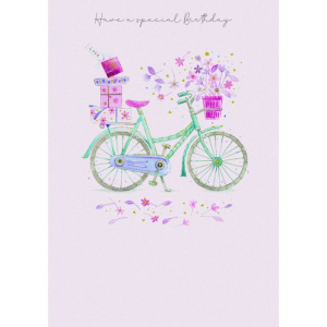 Ευχετήρια Κάρτα Γεννεθλίων Ποδήλατο "Happy Birthday"  (ACG307)