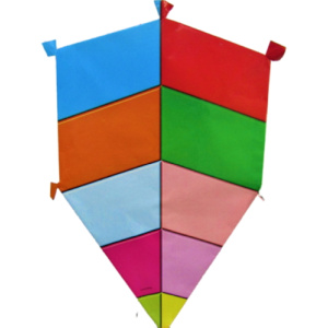 Χαρταετός Γύπας 1Μ Ολοχάρτινος Χρωματιστή Ουρά Τετράγωνα  (110-2)