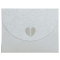 Ευχετήριο Καρτάκι Καρδιά Γκρι Με Πεταλούδες  (FHS020)