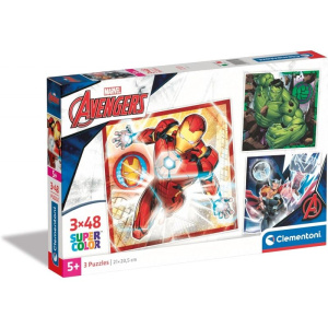 Clementoni Παζλ 3x48 Super Color Avengers  (1200-25315)