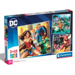 Clementoni Παζλ 3x48 Super Color DC Comics Justice League  (1200-25296)