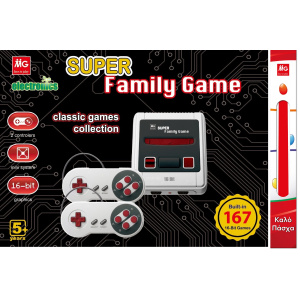 Λαμπάδα Κονσόλα Παιχνιδιών Τηλεόρασης Mg Super Family Game 16 Bit 167 Games  (CT-T040S)