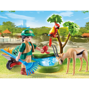Playmobil Gift Set Φροντιστής Ζωολογικού Κήπου Με ζωάκια  (70295)