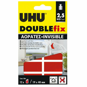 Uhu Double Fix Αόρατο 12 Strips 2.5kgr  (7000833)