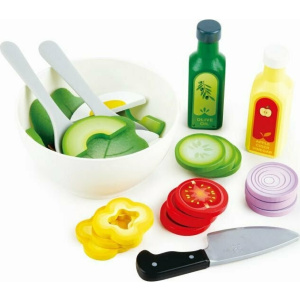 Hape Ξύλινα Σετ Υγιεινής Διατροφής Σαλάτα Healthy Salad Playset  (E3174)