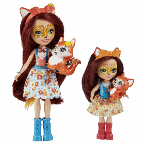 Enchantimals Κούκλα Και Αδερφάκι Felicity Fox And Flick  (HCF81)