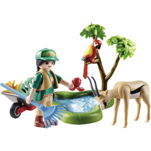 Playmobil Gift Set Φροντιστής Ζωολογικού Κήπου Με ζωάκια  (70295)